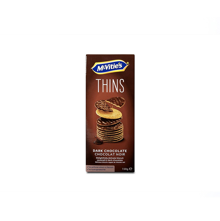Mcvities Digestive Thins Dark Choco 150 GM 11.99 AED