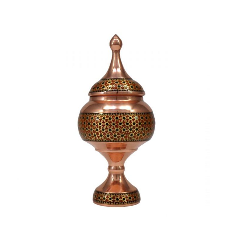 Salam – Copper and Khatam – Chocolate jar 20 cm